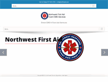 Tablet Screenshot of nwfirstaid.com